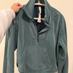 Lululemon Teal Quarter-Zip Pullover